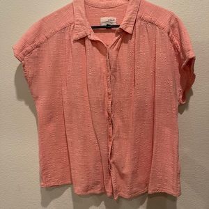 Universal Thread Pink Linen Button Down